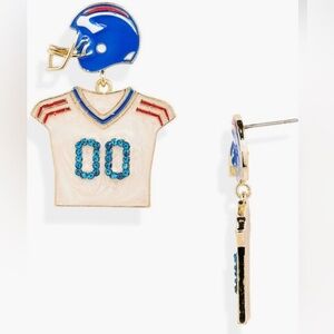 BaubleBar Football Helmet and Jersey Earrings NWT